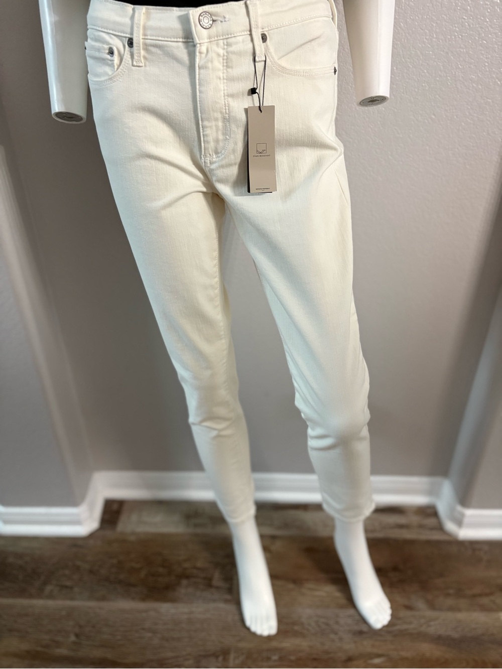 Banana Republic White Sculpt Skinny Jeans
